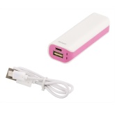 Eksitdata - Power bank, vit/rosa 